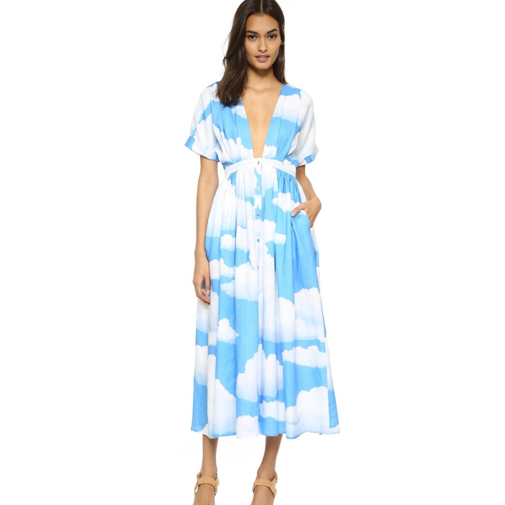 ISO Mara Hoffman Deep V Cloud Dress